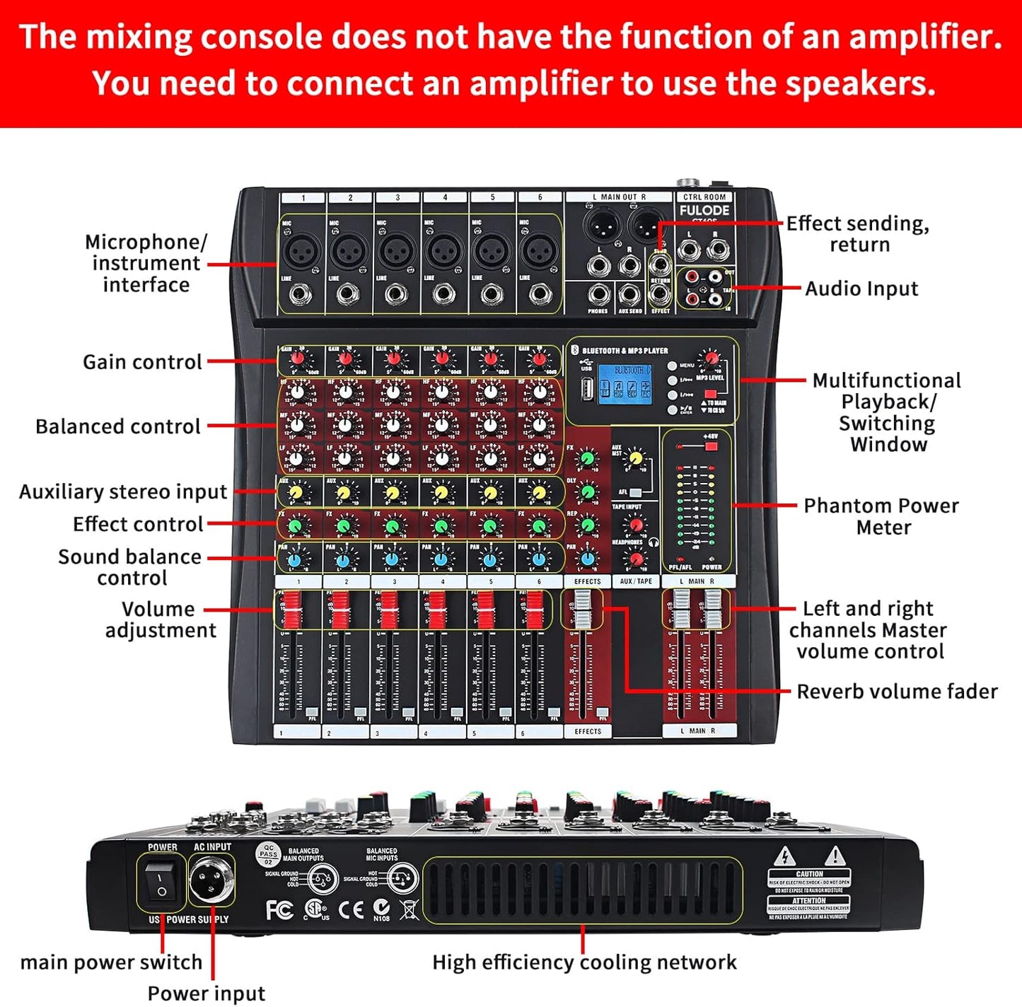 Ct6 6 channel mixer